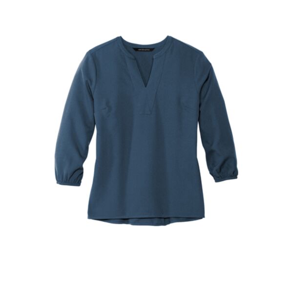 Women's Stretch Crepe 3/4-Sleeve Blouse Thumbnail